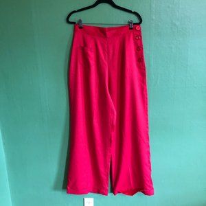 Red Crepe Vivien of Holloway Katharine Trousers